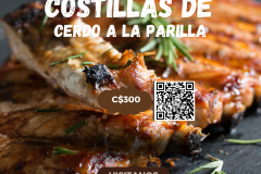 costillas de cerdo a la parilla mi choza - 1