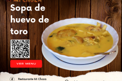 sopa de huevo de toro mi choza - 1